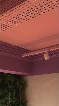 PURPLE ceiling with CLASSIC frame and PINK NEON? 💜💖 This architect DARED and ROCKED IT! #architec...