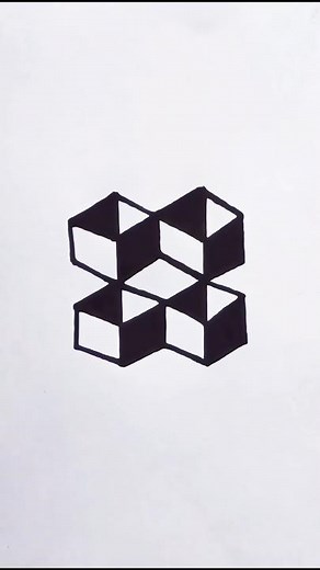 Unbelievable 3D Optical Illusion Drawing 😲 | Satisfying Viral Art Shorts 2025 #Shorts