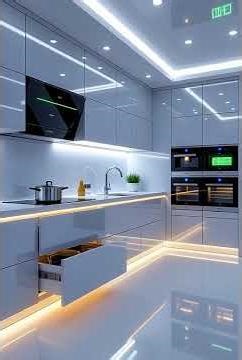 "Futuristic Smart Kitchen 2025 | Automatic Luxury Kitchen Design 🔥✨" #shorts