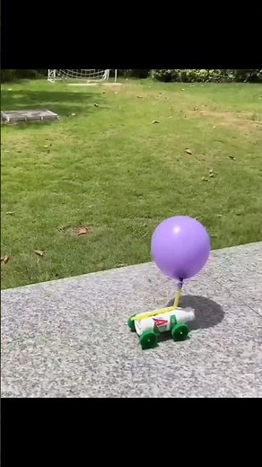 How to Make Balloon Powered Car | Amazing Science Experiment