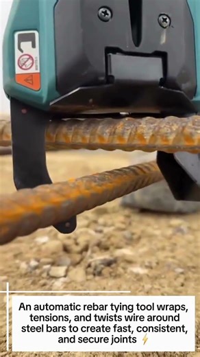 Rebar Tying Tool in Action 😳⚙️