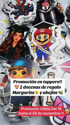 Gran Promoción de Toppers para Graduación en Santa Cruz