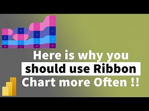 How to Create and Read a Ribbon Chart in PowerBI | Powerful Visual | MiTutorials