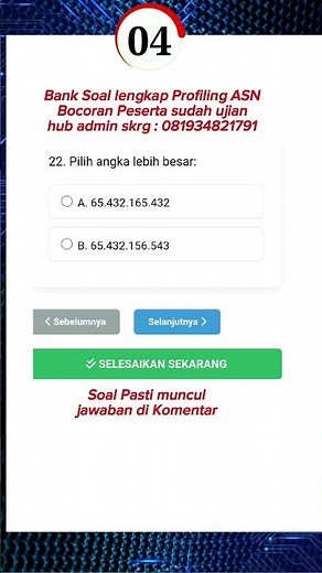 SOAL PASTI PROFILING ASN #soalprofilingasn #profilingasn #asn