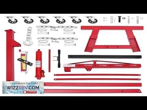 Garvee 2 Ton Folding Hydraulic Engine Hoist with Lever Folding Engine Shop