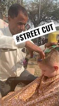 Hair cut on the streets of Agra, India. Street Barber #india #agra #streetbarber #travel #tourism