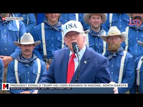 🇺🇸 President Trump Attends Roosevelt Presidential Library Opening in Medora, North Dakota [LIVE]