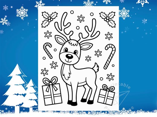 60 Kids Christmas Coloring Pages Bundle Holiday Colouring Book Printable for Kids (PDF PNG) - Etsy Australia