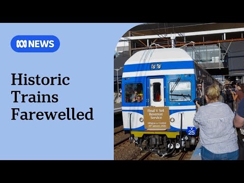 Train enthusiasts farewell NSW V-Set passenger train | ABC NEWS