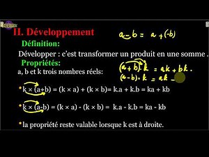 Calcul littéral | identités remarquables |développement | factorisation| 3ème année collège |Partie1