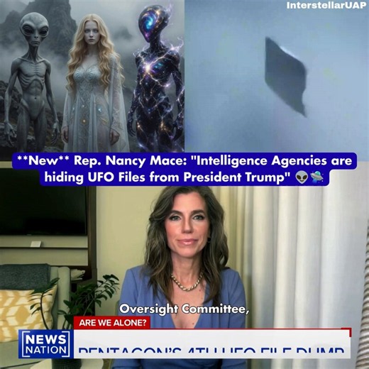 **New** Rep. Nancy Mace: "Intelligence Agencies are hiding UFO Files from President Trump" 👽🛸The Congresswoman reveals some federal agencies may be hiding UFO evidence even from the Trump administration and elected officials."I do think that some of the deep state does go about hiding information, not only from the American public, but from elected officials."Mace highlights credible reports from military personnel at sensitive nuclear sites like the Pantex plant, where radar tracked a silent