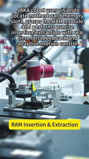 Don't Break It! Robotic force control RAM insertion💻 #ram #robot #highprecision #assembly