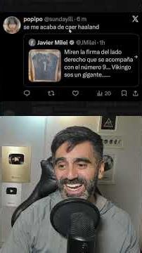 Kirchneristas no tienen paz lloran porque Milei recibió una camiseta firmada por Erling Haaland