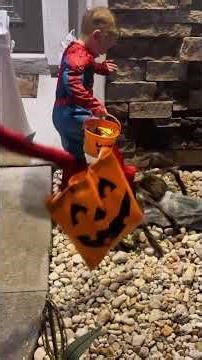 Scare pranks caught on front door camera #halloween #prank #scareprank #october31st #trickortreat