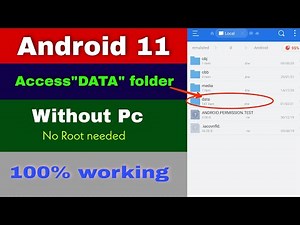 How to Access"Data" folder in android 11 without pc ,no root needed. Android 11 data folder access.