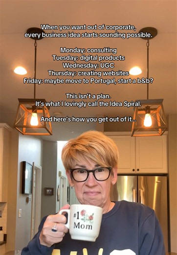 If you keep bouncing between business ideas, you probably do not need more ideas. You need a way to filter them. Grab the skills audit & anti-hustle exit plan. They’ll help you narrow your options based on fit, demand, profit potential, and burnout risk. Start there. #quit9to5 #corporatetok #corporatequitter