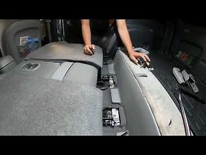 How do you remove the rear seats of the Toyota RAV 4?