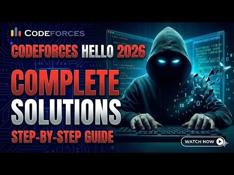Codeforces Hello 2026 – Full Solutions | You Asked, We Delivered