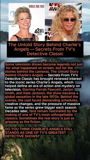 Charlie’s Angels Behind-the-Scenes Secrets Revealed 📺 #charliesangels #tvhistory #classic #shorts