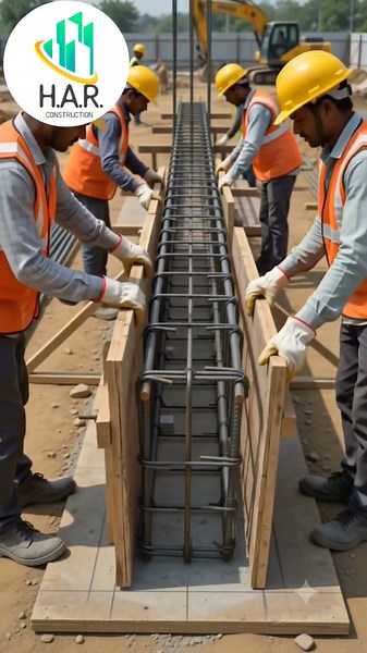Plinth Beam Construction Animation | Fe500 Steel & M25 Concrete #CivilEngineering#civilconstruction
