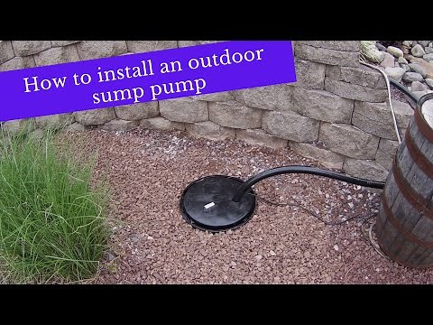 How to install an outdoor sump pump