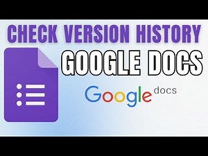 How to Check a Google Docs Document Version History