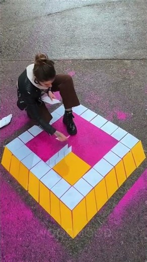 🖌️🔥 Tile Art on the Streets?! This Artist Is Next-Level Genius!