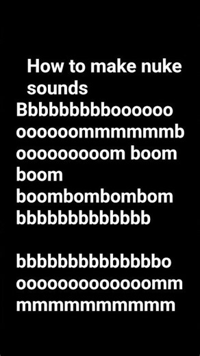 how to make nuke sounds