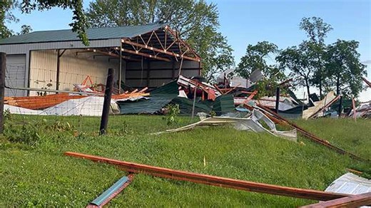 Strong storms bring damage to parts of Iowa