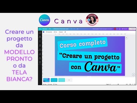 Corso completo "CREARE UN PROGETTO CON CANVA" 1/7