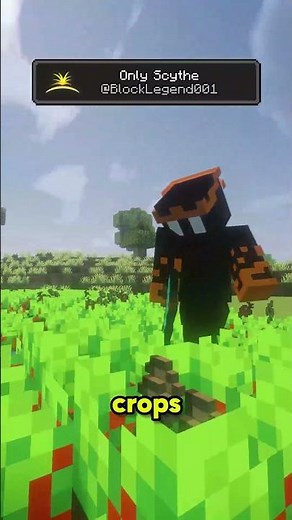 What If Minecraft Had A Scythe? #minecraftmods