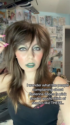 I love a funky shade #makeup #lipstick #ballerinashoes #revlon #smashbox