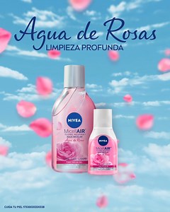 Mantén tu piel limpia y fresca llevando contigo siempre NIVEA Agua de Rosas.🌷 | NIVEA