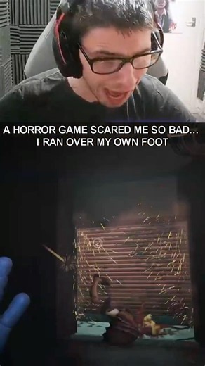 A HORROR GAME SCARED ME SO BAD… I RAN OVER MY OWN FOOT 😭💀