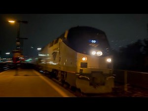 The Amtrak maple leaf at Mimico with 2 phase VII cars!