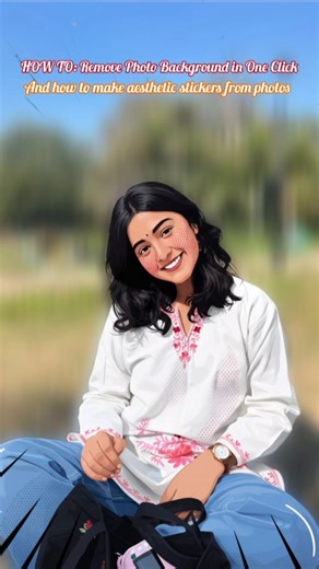 How to make aesthetic stickers from photos | Remove Photo Background | #edittutorial #ytshorts #edit