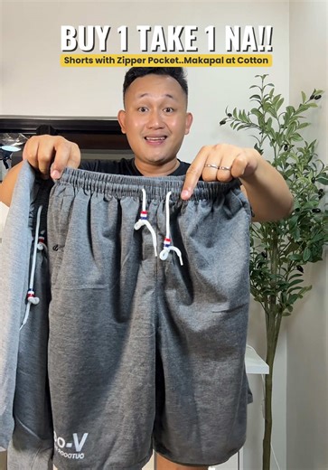 Stylish Shorts with Zipper Pocket - Buy 1 Take 1 Offer
