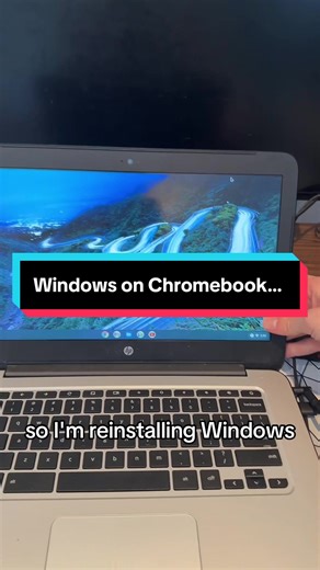 Finally Installing Windows on my Chromebook… #chromebook #windows #techtok