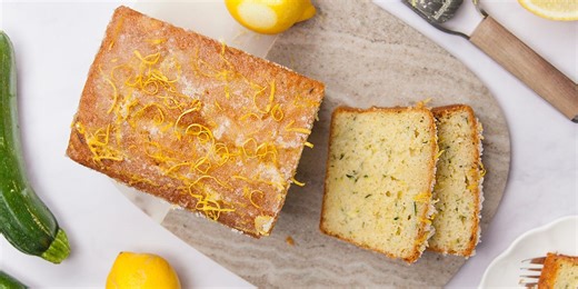 Zesty courgette and lemon drizzle cake recipe