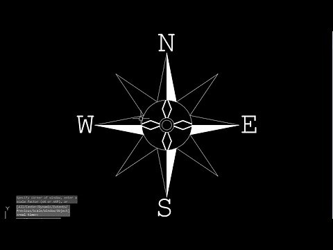 HOW TO MAKE NORTH SYMBOL IN AUTOCAD | AUTOCAD TUTORIALS