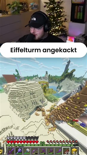 Eiffelturm angekackt 😂 #twitch #clips #minecraft