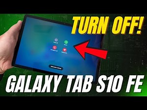How to Power Off & Restart Samsung Galaxy Tab S10 FE