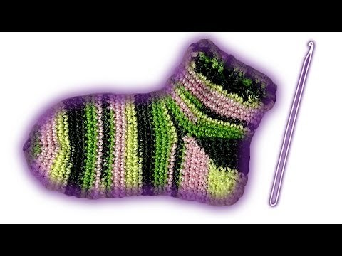 Socken häkeln lernen für Anfänger - Woolpedia