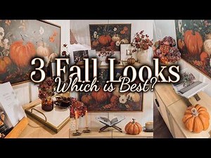 3 BEAUTIFUL WAYS TO STYLE A FALL ENTRYWAY TABLE | COZY FALL DECORATING IDEAS