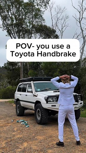 14K views · 42 reactions | ifykyk, The handbrakes just for looks   • #4x4 #fyp #explore #funny #toyota #skit #camping | Lachy Batty | Facebook