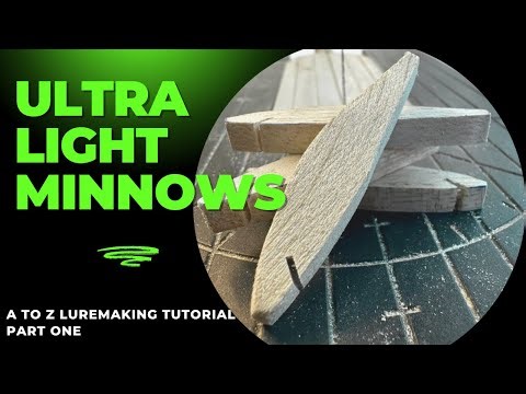 How to make Ultralight Handmade Minnow Lures: Step-by-Step Guide part one