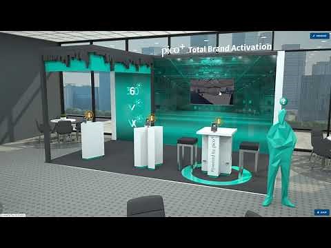 Virtual conference venue tour and explanation