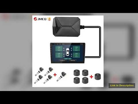 JMCQ USB Android TPMS Tire Pressure Monitoring System 116 Psi Alarm System 5V Internal External And