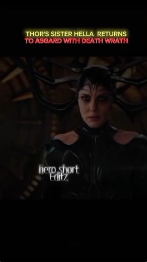 THOR'S SISTER HELLA RETURNS TO ASGARD # #marvel #shorts #thorragnarok #thor #mcu#edit