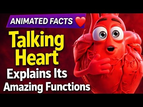 Talking Heart Explains Its Amazing Functions – Animated Heart Facts" ❤️